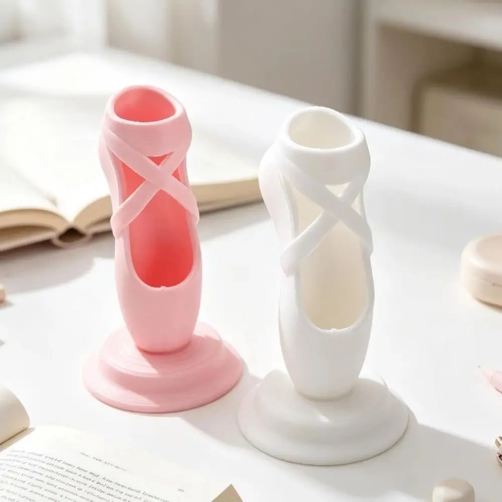 Funny Ballet Shoe Pen Holder Stable Elegant Ballet Shoe Ornament Vanity Storage Organizer Cute 3D Printed Pen Stand Student