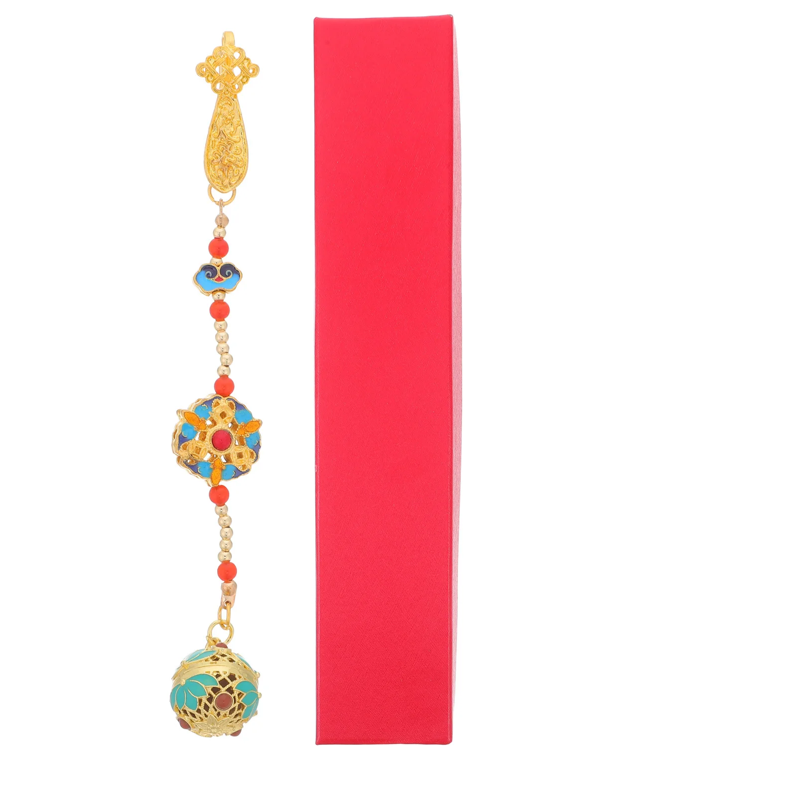 

Fragrant Sphere Pendant Handmade Metal Perfume Diffuser Ornament for Traditional Chinese Outfits Car Hanging Aromatherapy