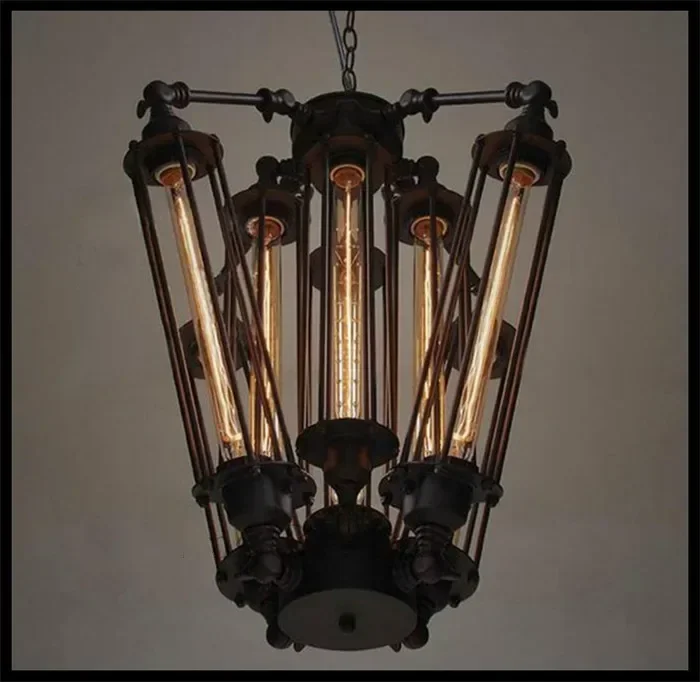 8pcs E27 T30 Edison bulbs lights Chandeliers Art Deco Abajur lights Black Modern Large Creative lustre  lamps