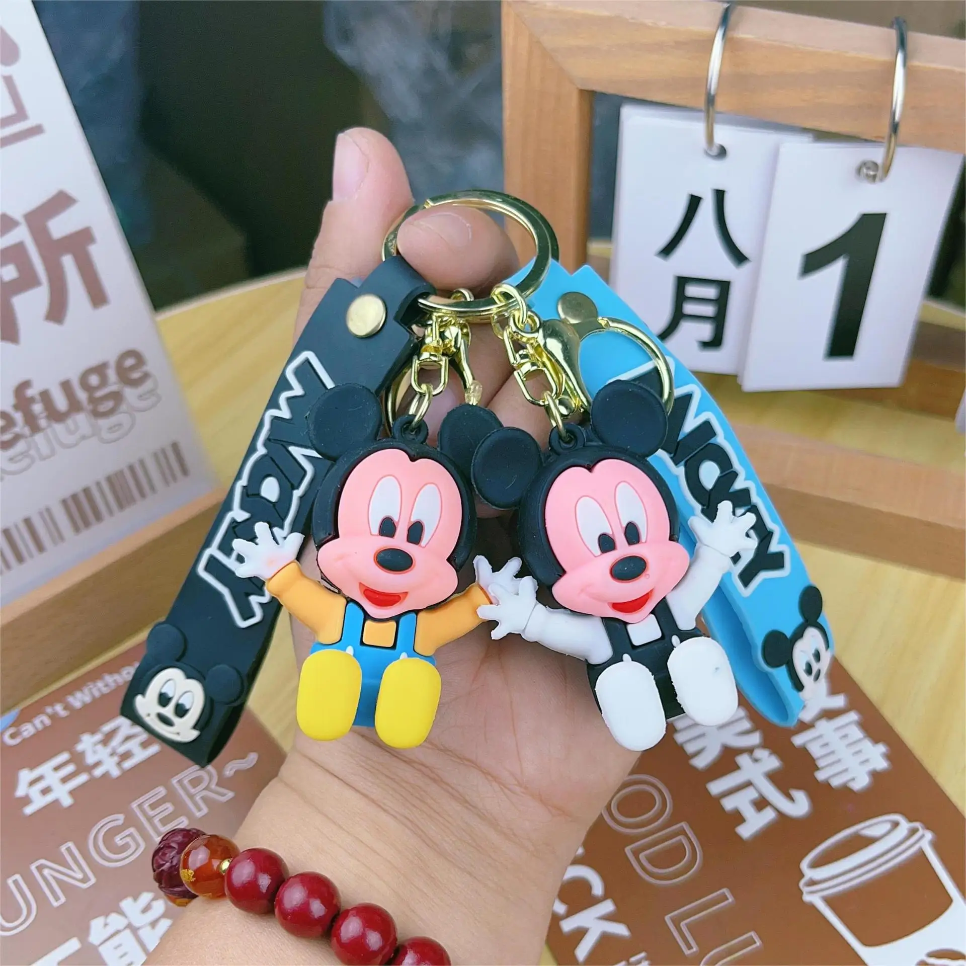 Cartoon Cute Little Mouse Doll Keychain Anime Car Keychain Exquisite Couple Bag Small Gift Pendant