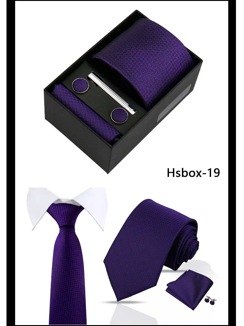 Modische Krawatten für Herren, Paisley-Krawatte, Geschenkbox-Set, originelle Geschenke für Herren, hochwertige Krawatte, Business-, Hochzeits- und Anzug-Accessoires – Detail 23