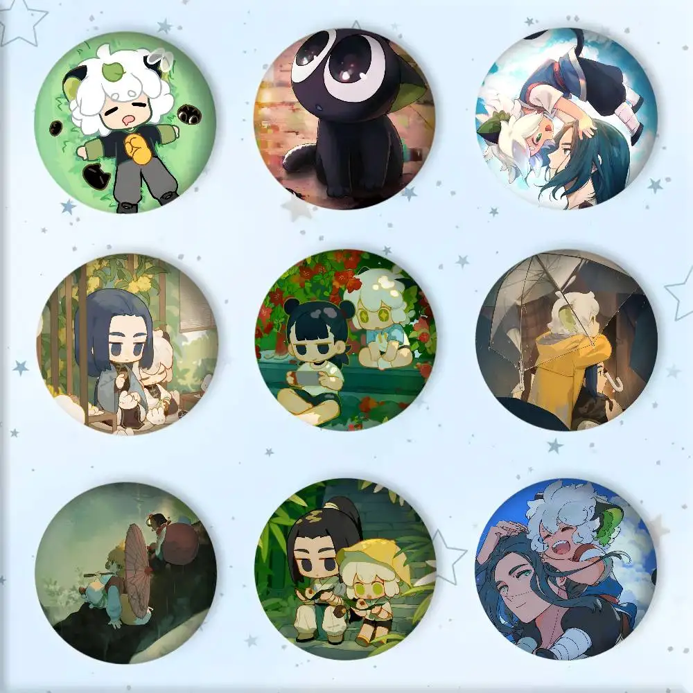 Cartoon Anime Movie The Legend of Hei Manga Badge Tinplate DIY Backpack Clothing Accessories Jewelry Pins