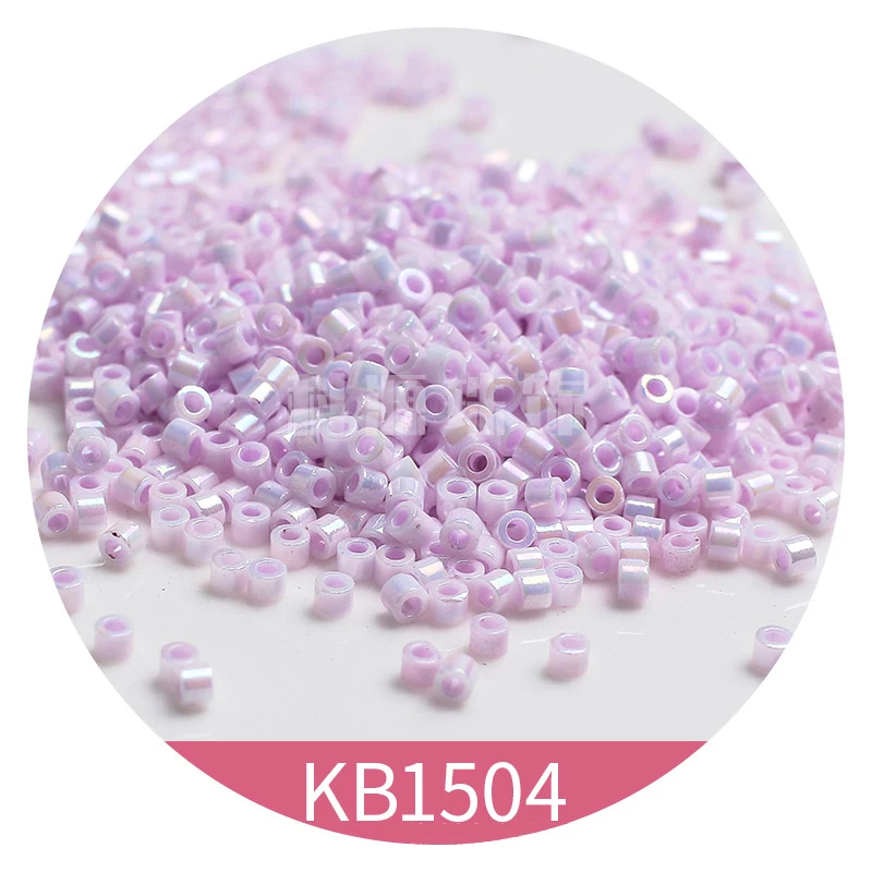 365pcs/5g 2mm Japanese AB Milky Opaque Color Glass Beads 10/0 Uniform Spacer Seed Beads for Needlework Jewelry Making DIY Sewing