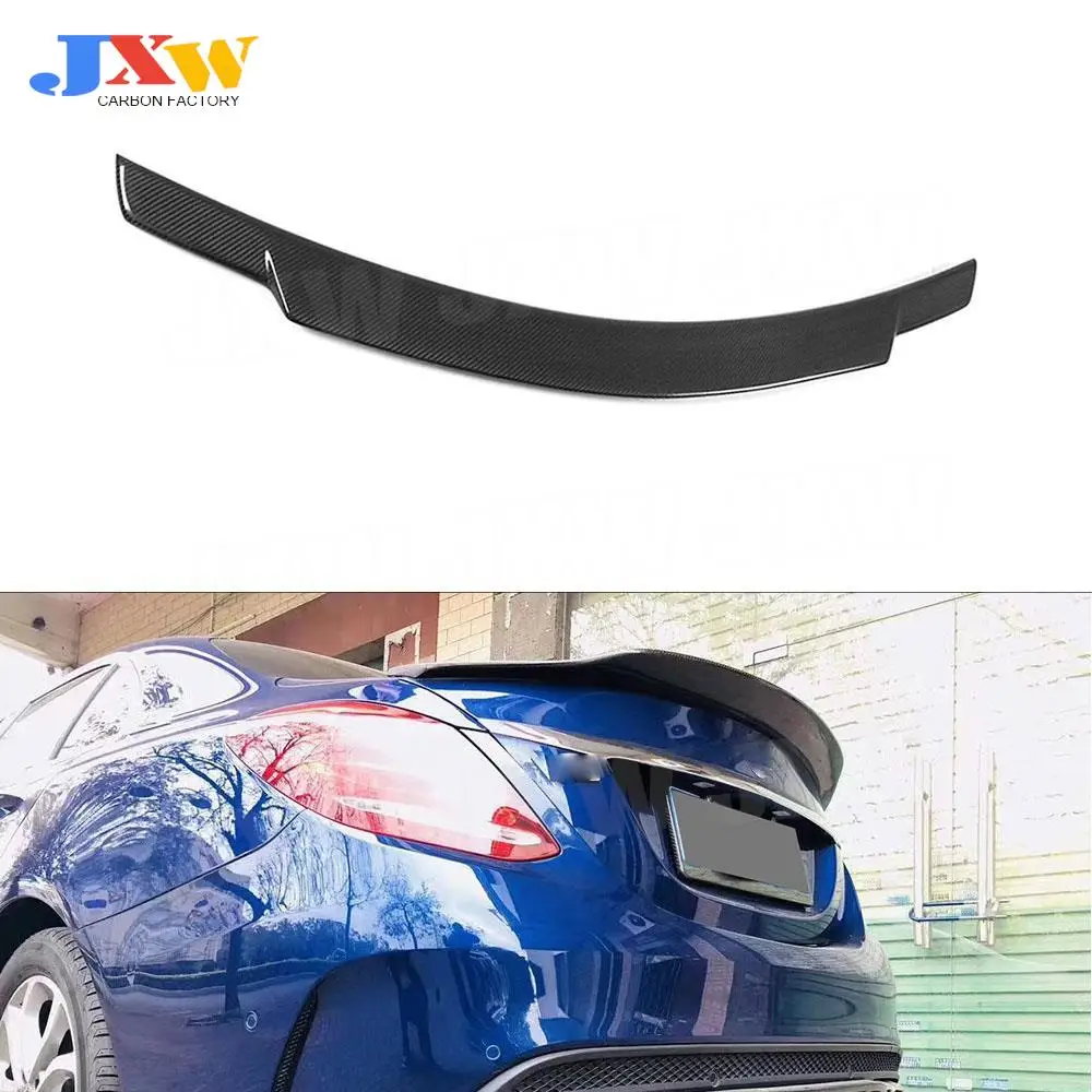 

For C Class Carbon Fiber Rear Trunk Boot Spoiler Wing for Mercedes Benz W205 C200 C300 C63 AMG Sedan 2014-2018