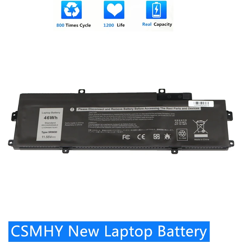 CSMHY New Laptop Battery Notebook 5R9DD For Dell Chromebook 11 P22T 3120 E225846 XKPD0 KTCCN