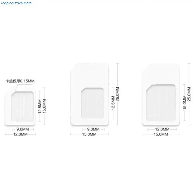 N2UB 4 in 1 Converti per Card Micro Standard Adapter per telefono per per smartphone