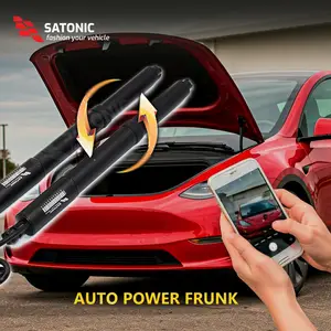 SATONIC V2 Auto Frunk Soft Closer For Tesla Model 3 & Y Model3 Highland S X  Waterproof Free Frunk LED - AliExpress