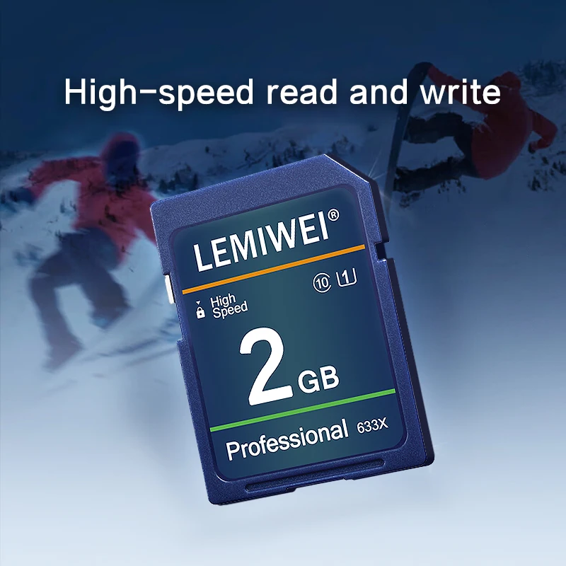 Lemiwei SD Card High Speed 256MB 512MB 1GB 2GB Professional 633X SDXC C10 U3 Flash Memory Card Original SD Card for Camera