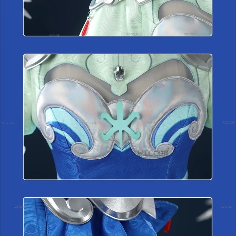 Kostium Cosplay Halloween dla Dorosłych Ove Watch Kiriko, Biała Lisica, Sukienka Anime, Strój Postaci z Gry, Maskotka, disfraz de mujer