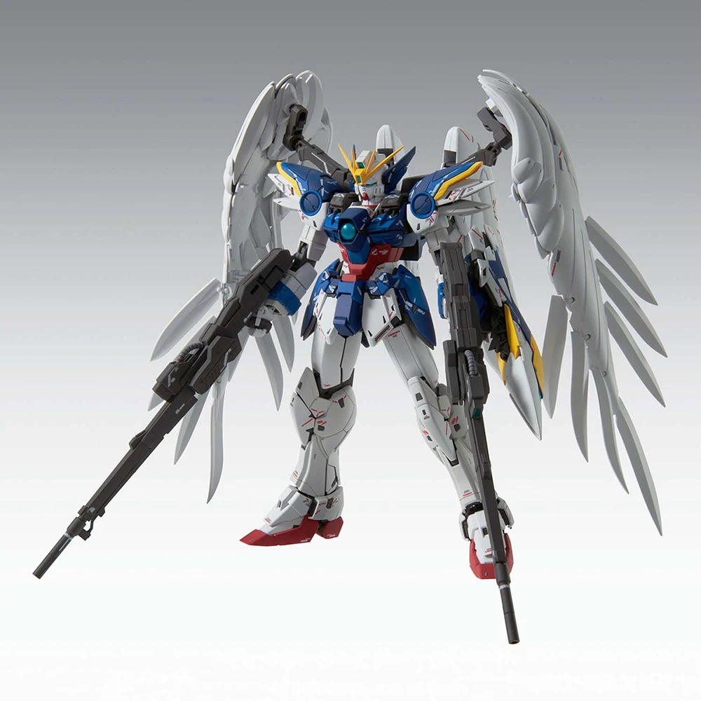 [In Stock] Original Bandai MG Wing Gundam Zero EW Ver.Ka (Clear Color & Titanium Finish) 1/100 Assembling Action Model Toys