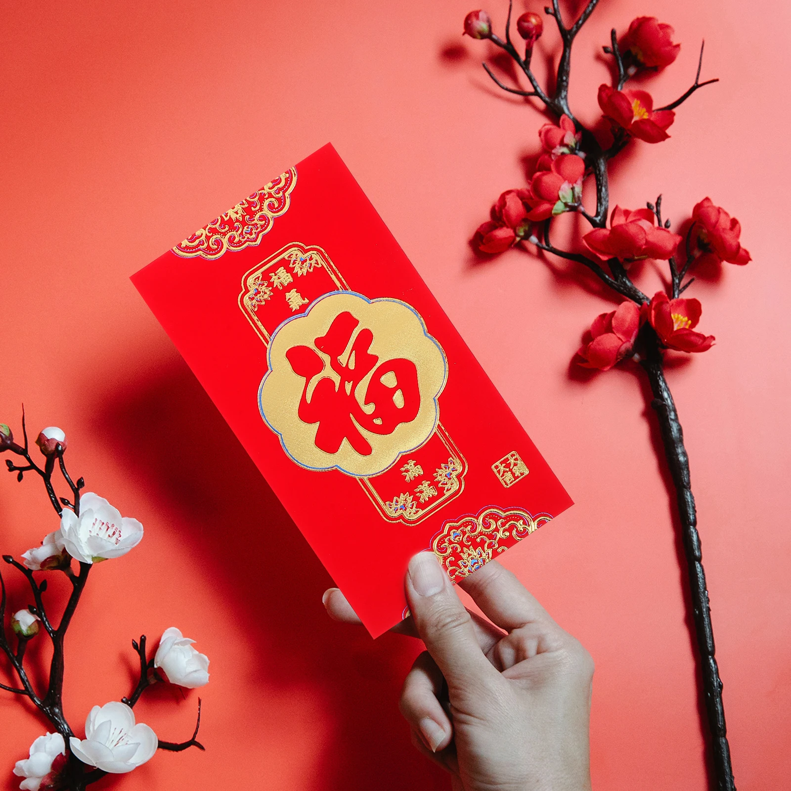 

36pcs New Year Red Envelopes Chinese Style Lucky Money Packets Cash Envelope Set for Wedding Birthday Celebration Festival Gift