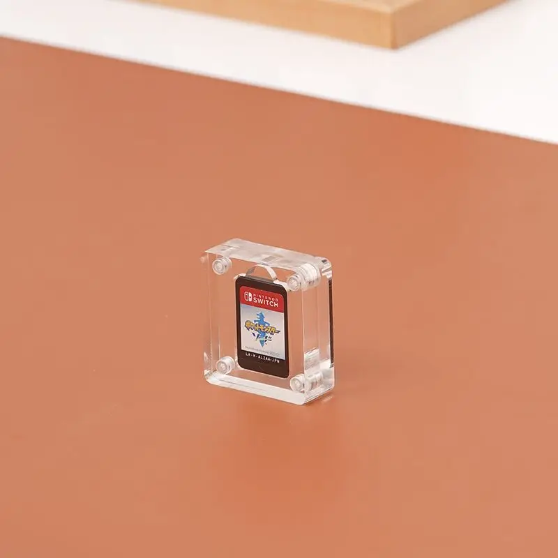 Transparent Acrylic Magnetic Game Card Storage Case For Switch Cartridge Multi‑Slot Dustproof Anti‑Scratch Desktop Display Holde