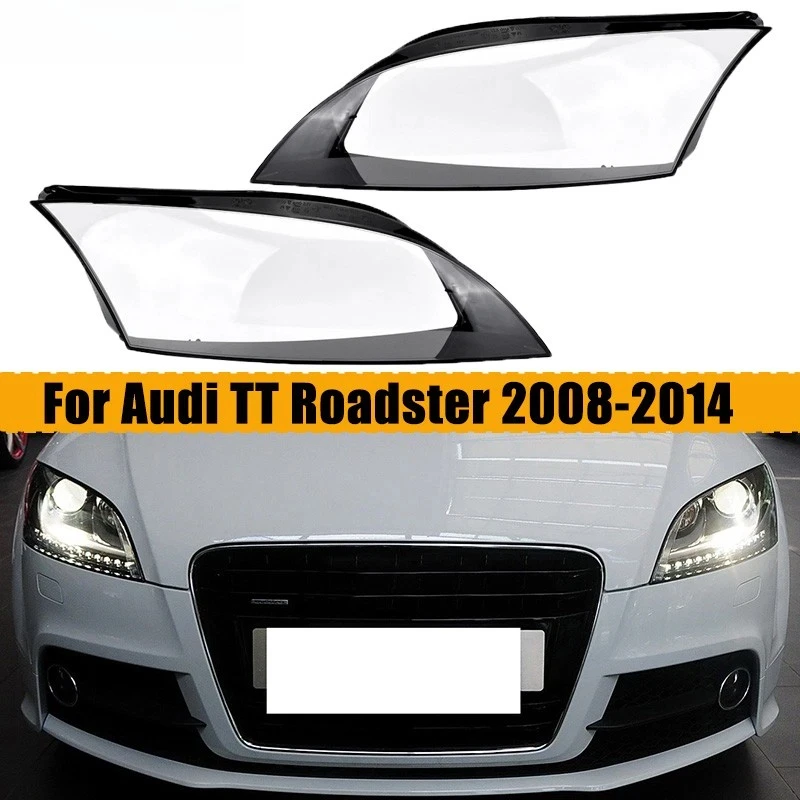 For Audi TT TTS TT RS 2008-2014 Left Right Transparent Headlight Lens Cover Headlamp Lampshade Lampcover Head Lamp Glass Shell