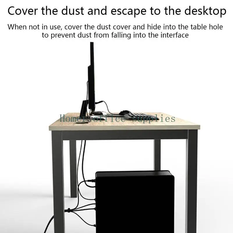 K43B Desk 2U1C SPLITTOP SPLITTER USB مع محول واجهة MICROPHONE MICROPHON