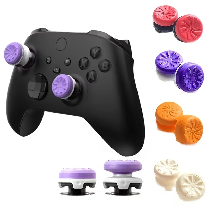 2pcs Video Games Silicone Controller Thumb Grips Cover For PS4/5 Joystick Booster Rocker Stick Extenders Cap Gamepad Accessories