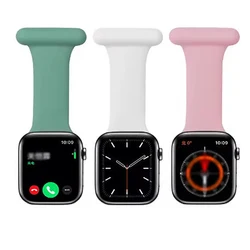 Doctor Nurse Brooch Bracelet for 42/44/45mm Apple Watch 7/6/5/4/3/2/1 Universal PocketWatch HangingWatch Protective Case Strap