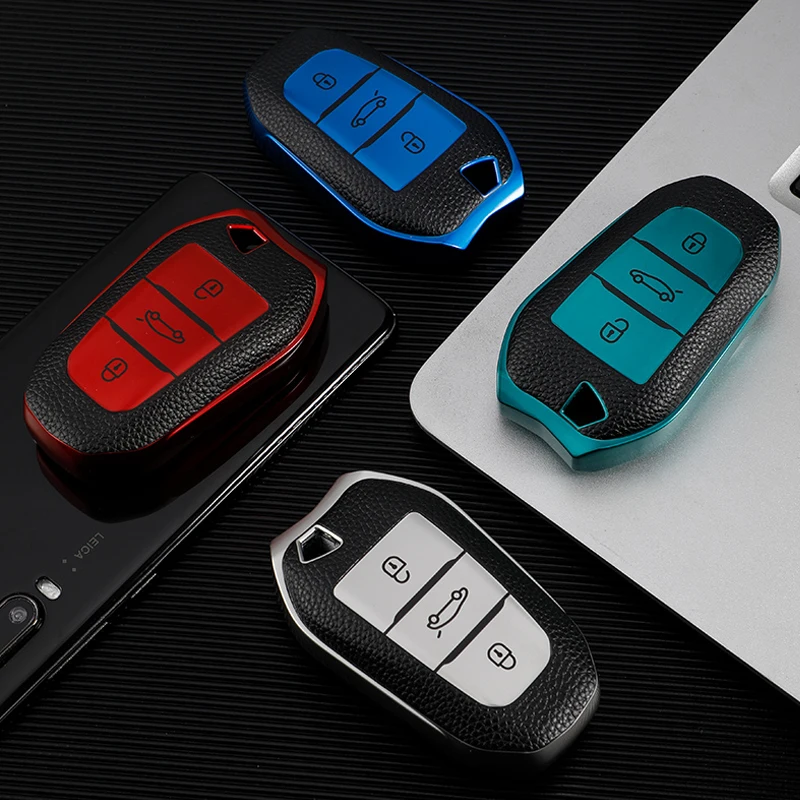 TPU Car Key Case Cover for Citroen C1 C2 C3 C4 Grand Picasso C5 Ds 3 5 Peugeot 207 3008 208 308 2008 307 508 5008 407 301 206