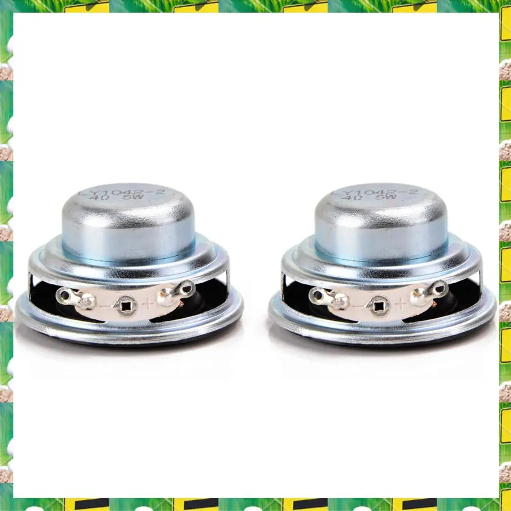 3C الإلكترون 2 قطعة 40 مللي متر مكبرات صوت صغيرة محمولة 16 كور 4 أوم 5 واط كامل المدى المتكلم المطاط الجانب مكبر الصوت المغناطيسي ، 2 قطعة 4