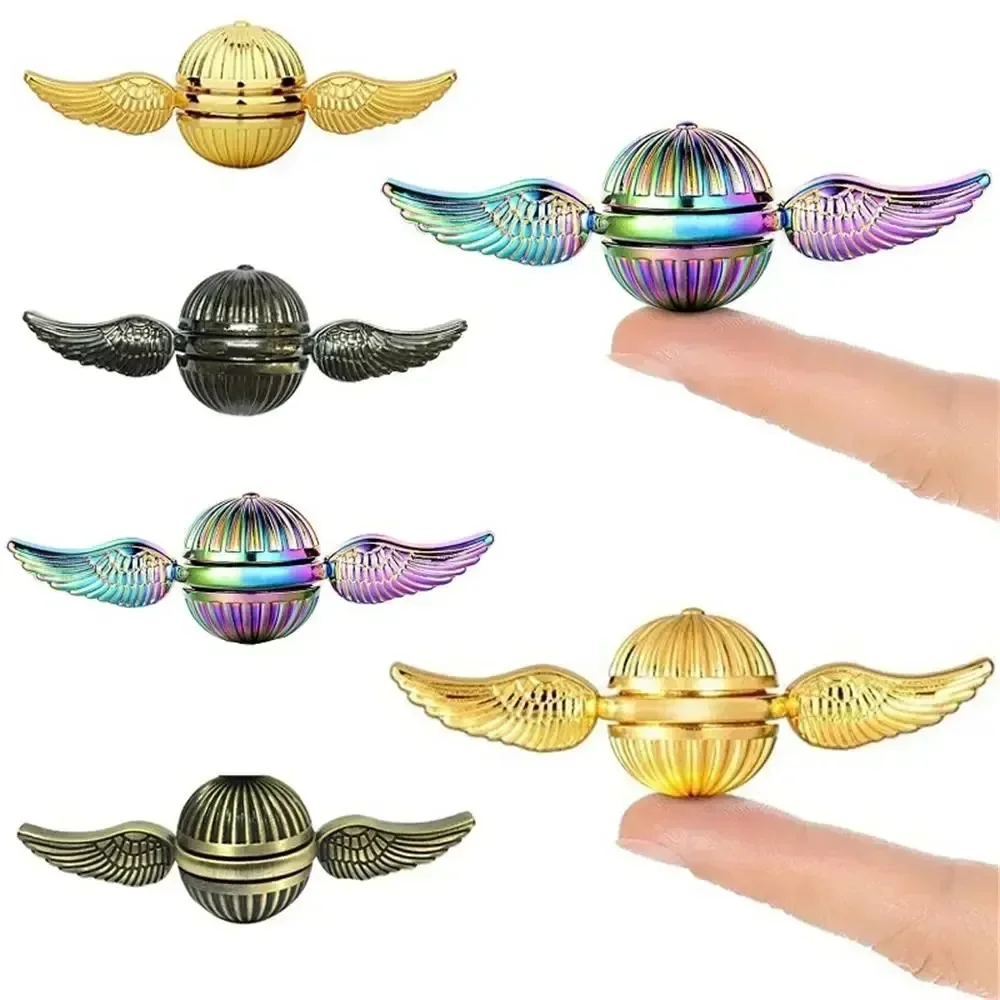 ปลายนิ้ว Gyro Golden Snitch Fidget Spinner สําหรับของเล่นเด็ก Gyro บรรเทาความเครียดความเครียดบรรเทาของเล่น juguetes para adulltos