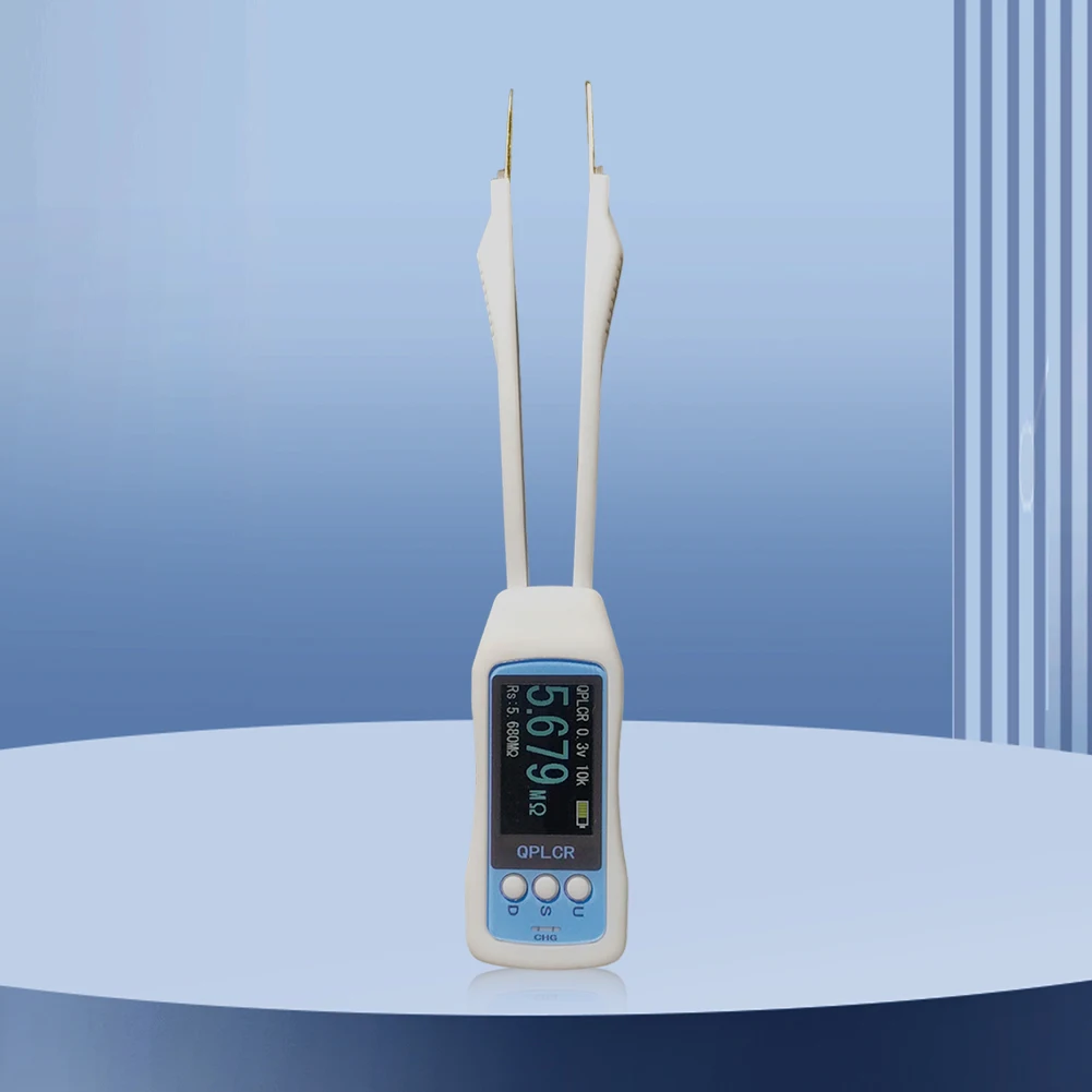 Imagem -03 - Digital Lcr Ponte Medidor Pinça Alta Precisão Inteligente Smd Pinças Capacitância Indutância Tester Resistência