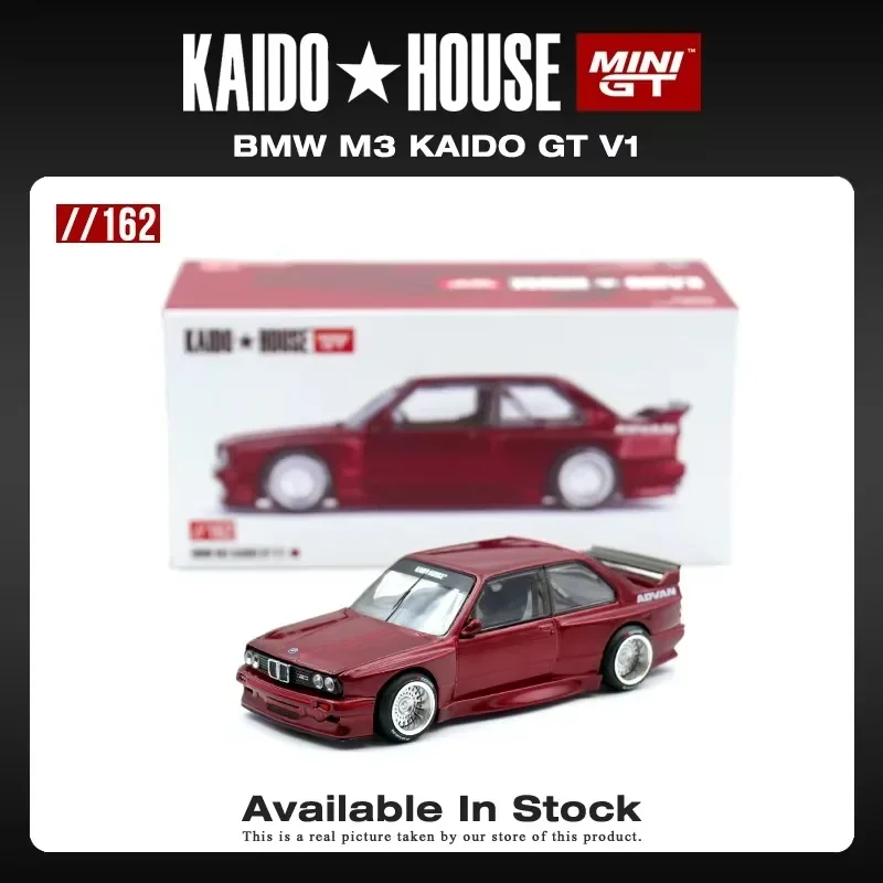 

MINIGT KHMG162 1:64 BMW M3 E30 Kaido GT V1 Openable Hood Diecast Car Model Kaido House