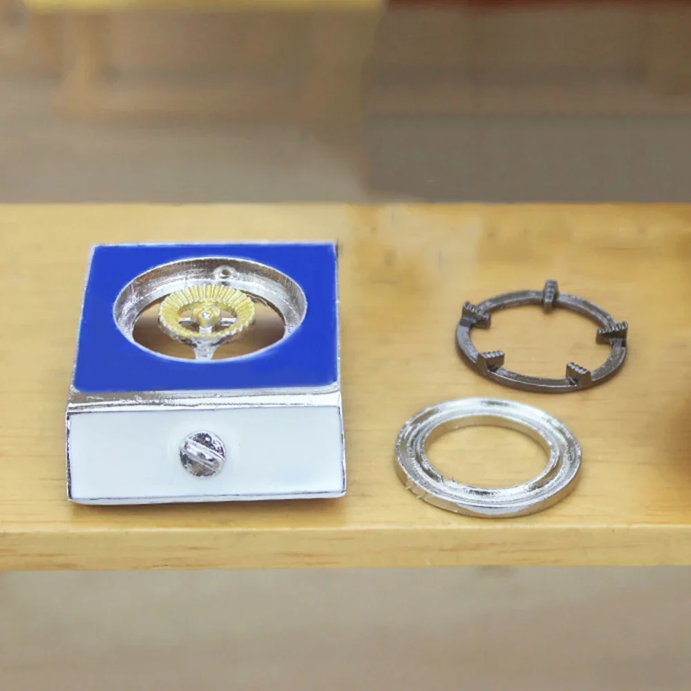 1/12 دمية مصغرة سبيكة موقد أدوات المطبخ الصغيرة لعبة ل بيت الدمية اكسسوارات الديكور ob11 bjd #5