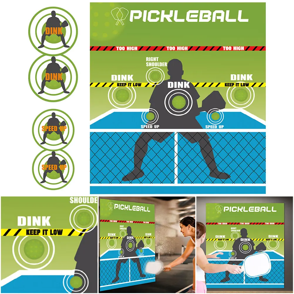 

Pickleball Practice Board Pickleball Rebounder Training Aid Pickleball Dink Wall Pad for Indoor Outdoor Home Gym
