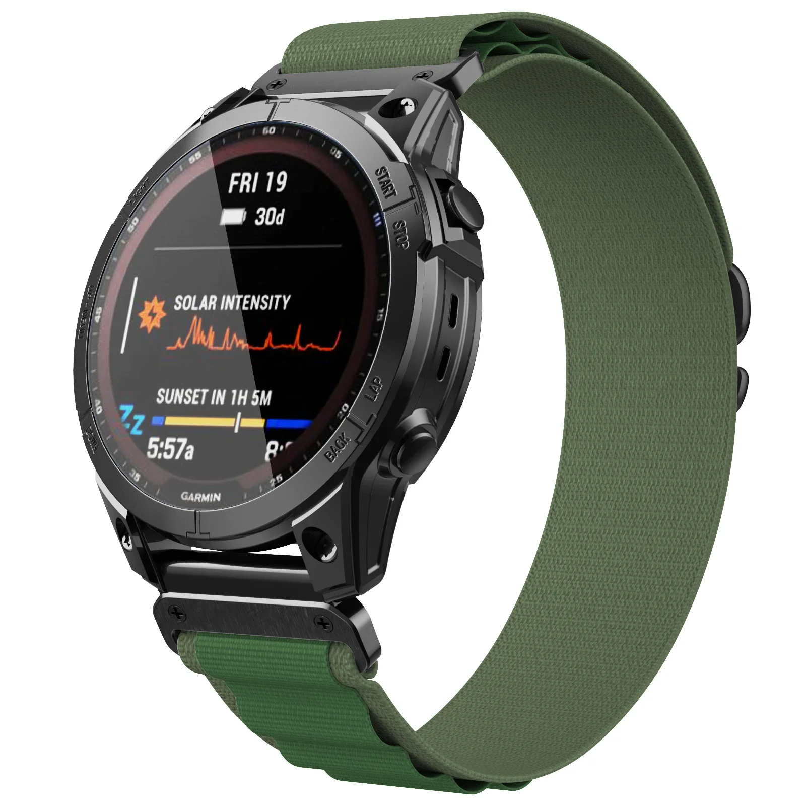 22mm 26mm Nylon Quick Fit Strap for Garmin Fenix 7X 7 Pro Fenix 6X 6 5X 5Plus Tactix 7 Forerunner 965 955 Enduro 2 Loop Band