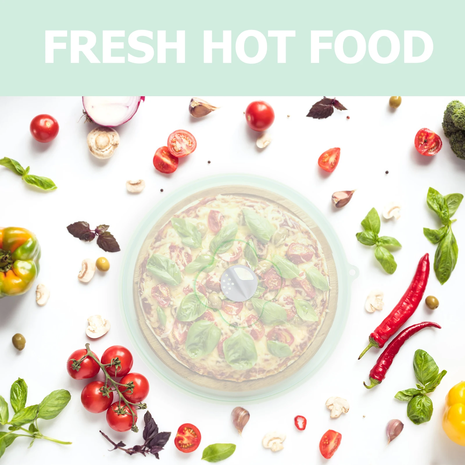 

Food Oil-resistant and Splash-resistant Cover Microwave Plate Covers Foldable Pp
