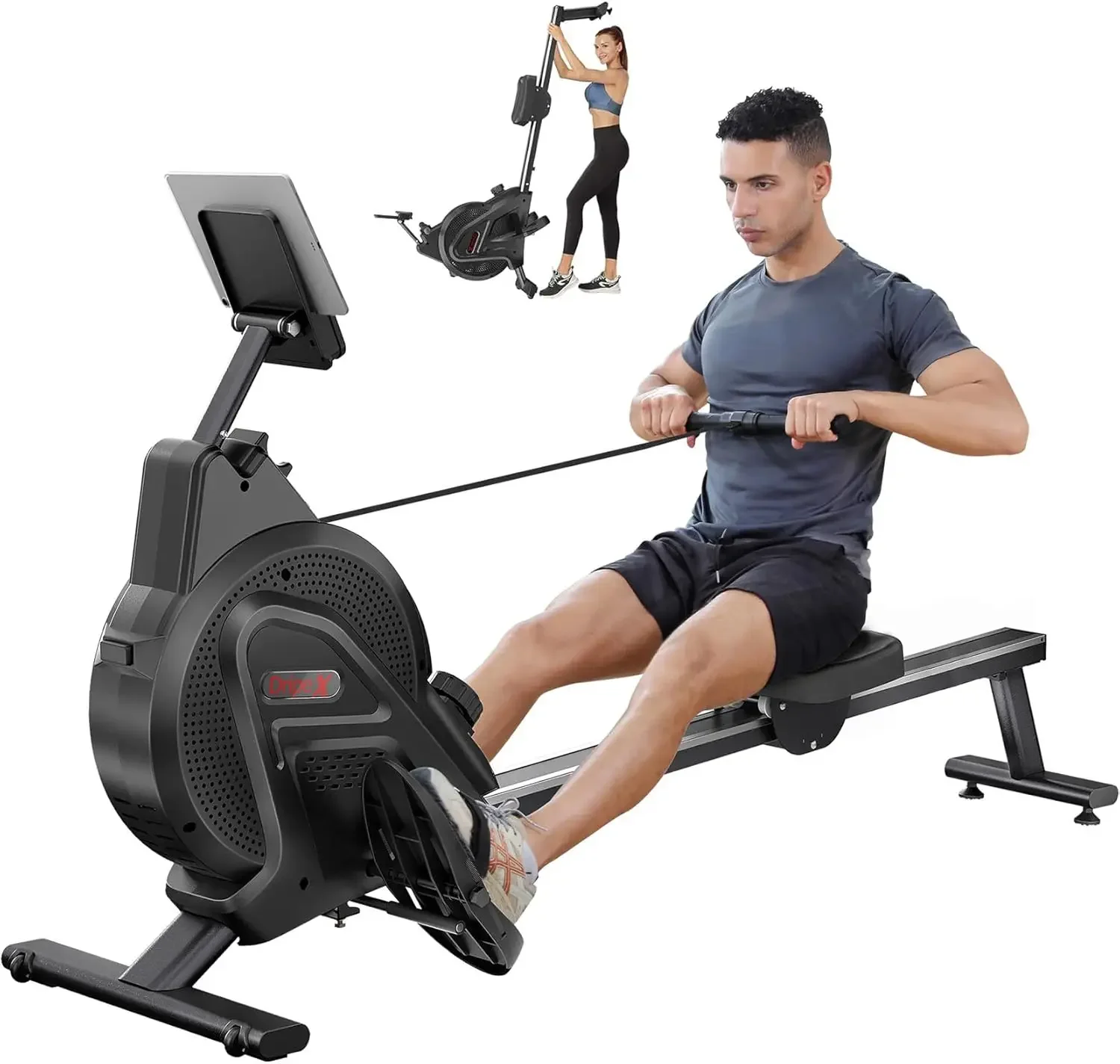 Rowing Machines for Home Use, Rowing Machine Max 350 LBS, Professional Magnetic Rower with 16 Levels of Workout