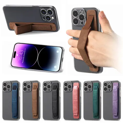 손목 밴드 스탠드 손가락 링 그립 아이폰에 대한 휴대 전화 홀더 삼성 Xiaomi Suporte 푸시 풀 킥 스탠드 브래킷 스탠드