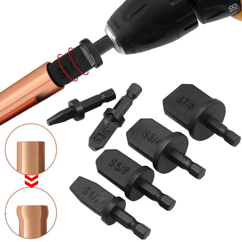 

6piece High Carbon Steel Tube Expander Black Inch Tube Supporter Air Conditioning Copper Tube Expansion Tool Flaring Device Set