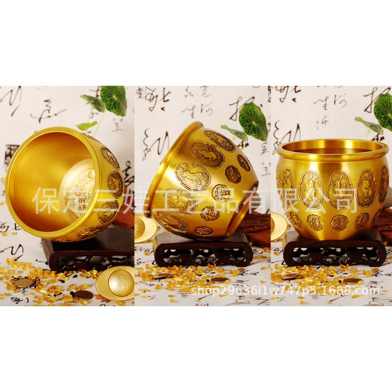 12 Caliber Treasure Jar Tiger Baby Auspicious Flower Blooming Wealth Various Styles Manufacturer Wholesale