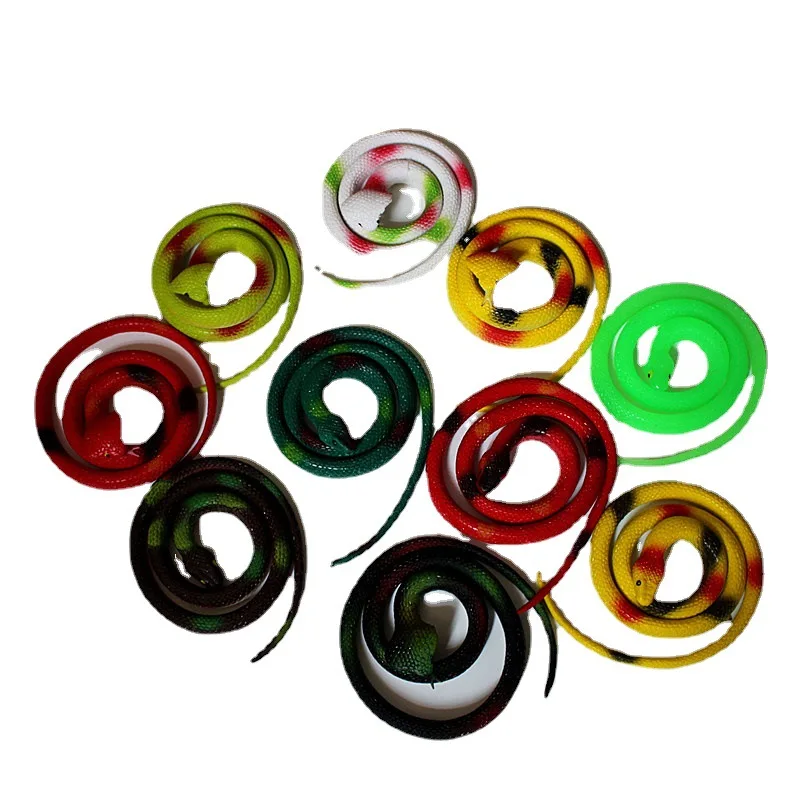 Realistic Plastic Tricky Toy Fake Snakes Boa Model High Simulation Toy Prank Halloween April Fool\'s Day Party Festival Gift