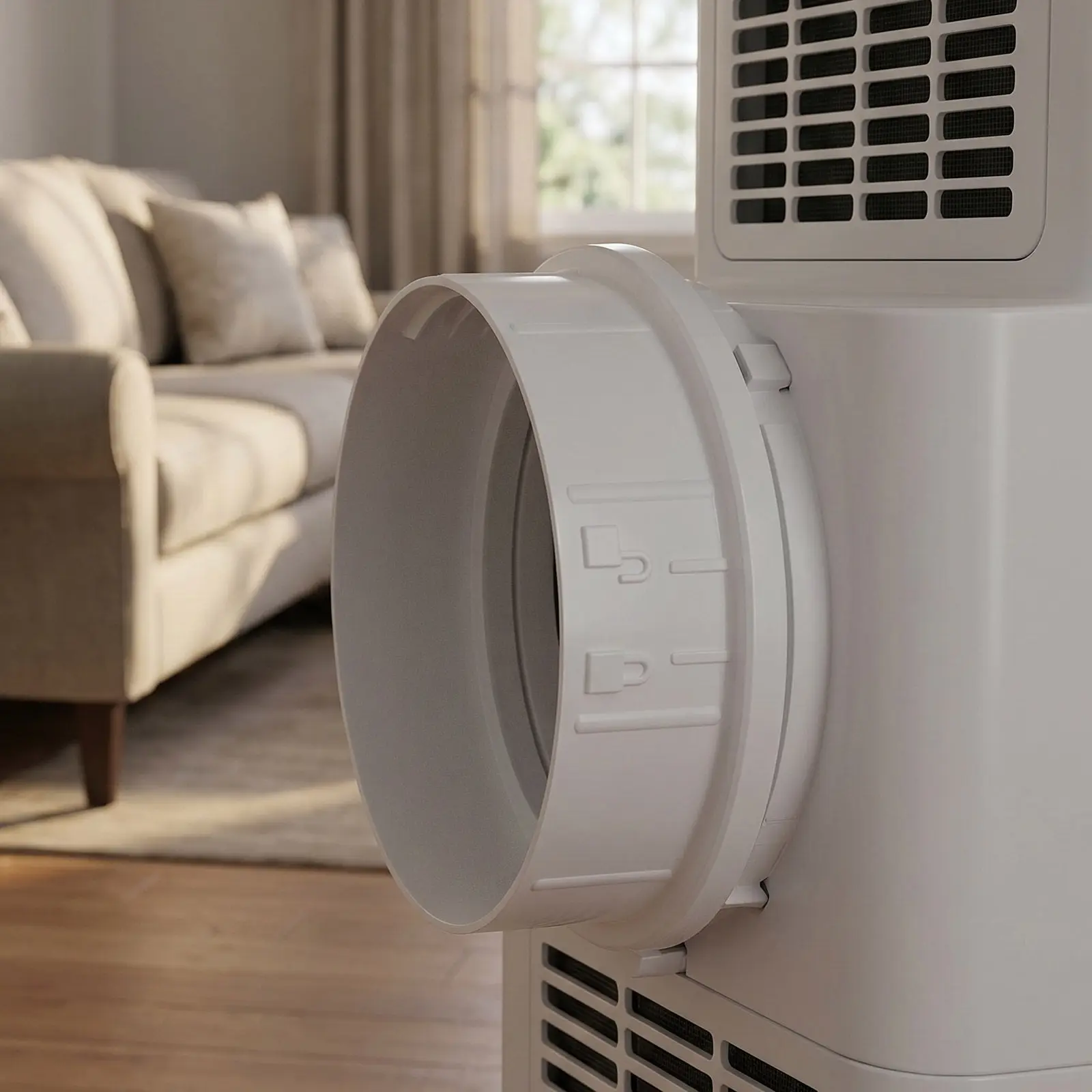 AC Exhaust PVC Air Ac Ventilation Conditioner Ventilation Duct Portable Ac Exhaust Pipe Portable Drainage Pipe