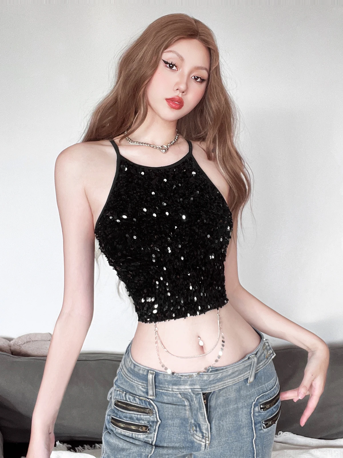 Sexy Cross Ba Strap Weste Damen Slim Fit Ort Länge Farbe Top WEIRD PUSS Marke Par Wear Polyester Spandex Mischung