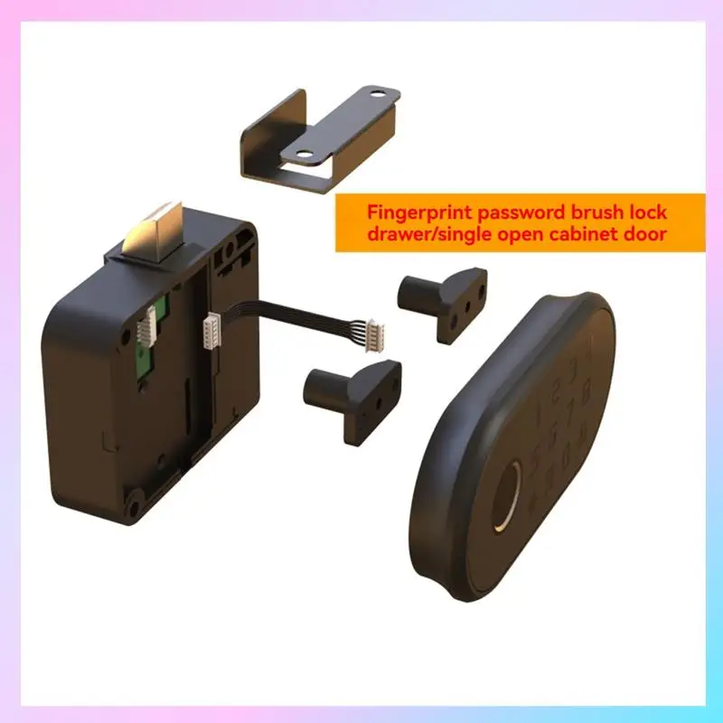 

AB25-Smart Drawer Lock With Fingerprint Password And Swipe Card Access For Cabinet And Storage Security