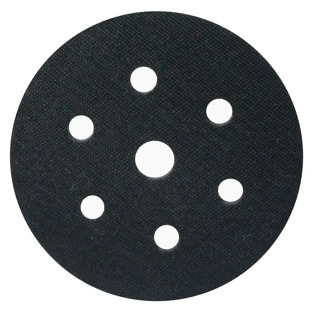 Sponge Interface Pad 6 Inch with 7 Hole Configuration for Use with Orbital Sanders and Standard Sanding Disc Mounts