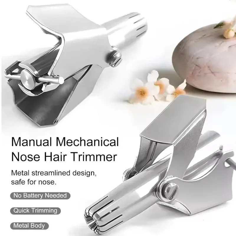 Ear and Nose Hair Trimmer Clipper Painless Hair Trimmer for Men Women Manual Trimmer with Waterproof Hand Wash Easy Cleansing