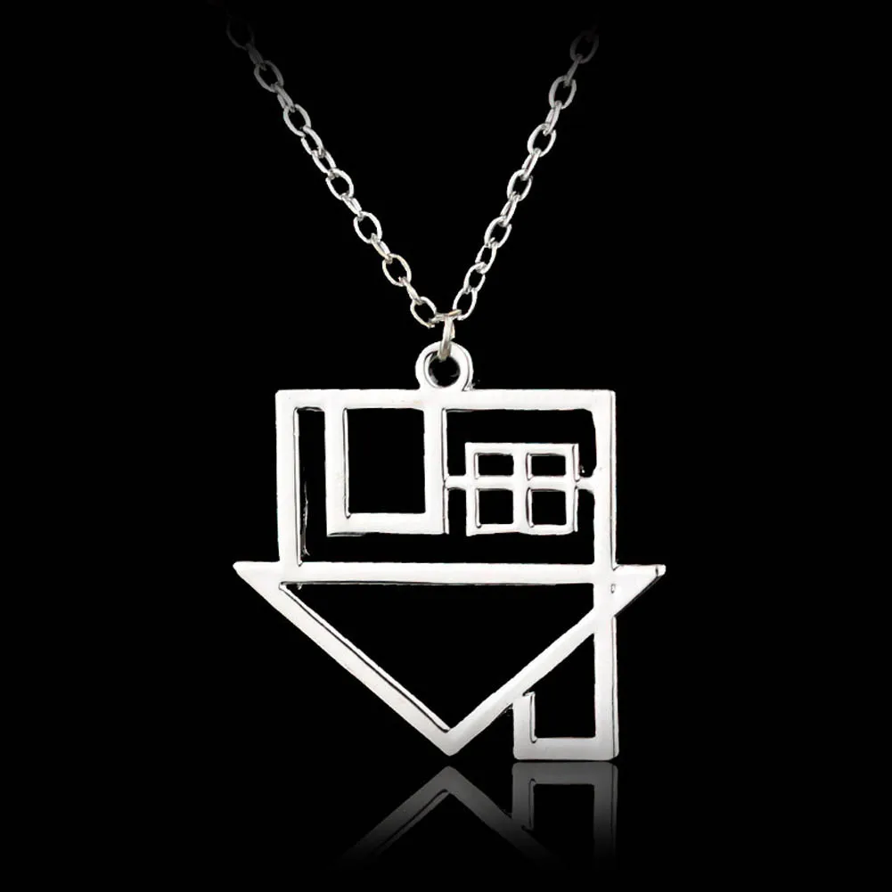 The Neighborhood Rock Music Pendant Necklace Stainless Steel Jewelry Necklace Emo Steampunk Gothic Band Merch Necklace