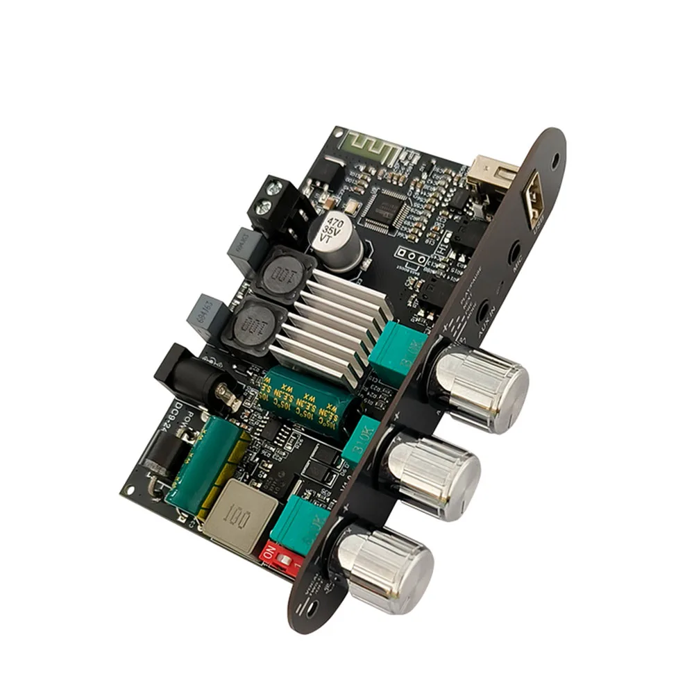 

ZK-1001UM DC 9-24V Mono 100W Bluetooth Amplifier Board Module Upgrade BP1048+TPA3116D2 Amplifier Chip Support TWS to Box