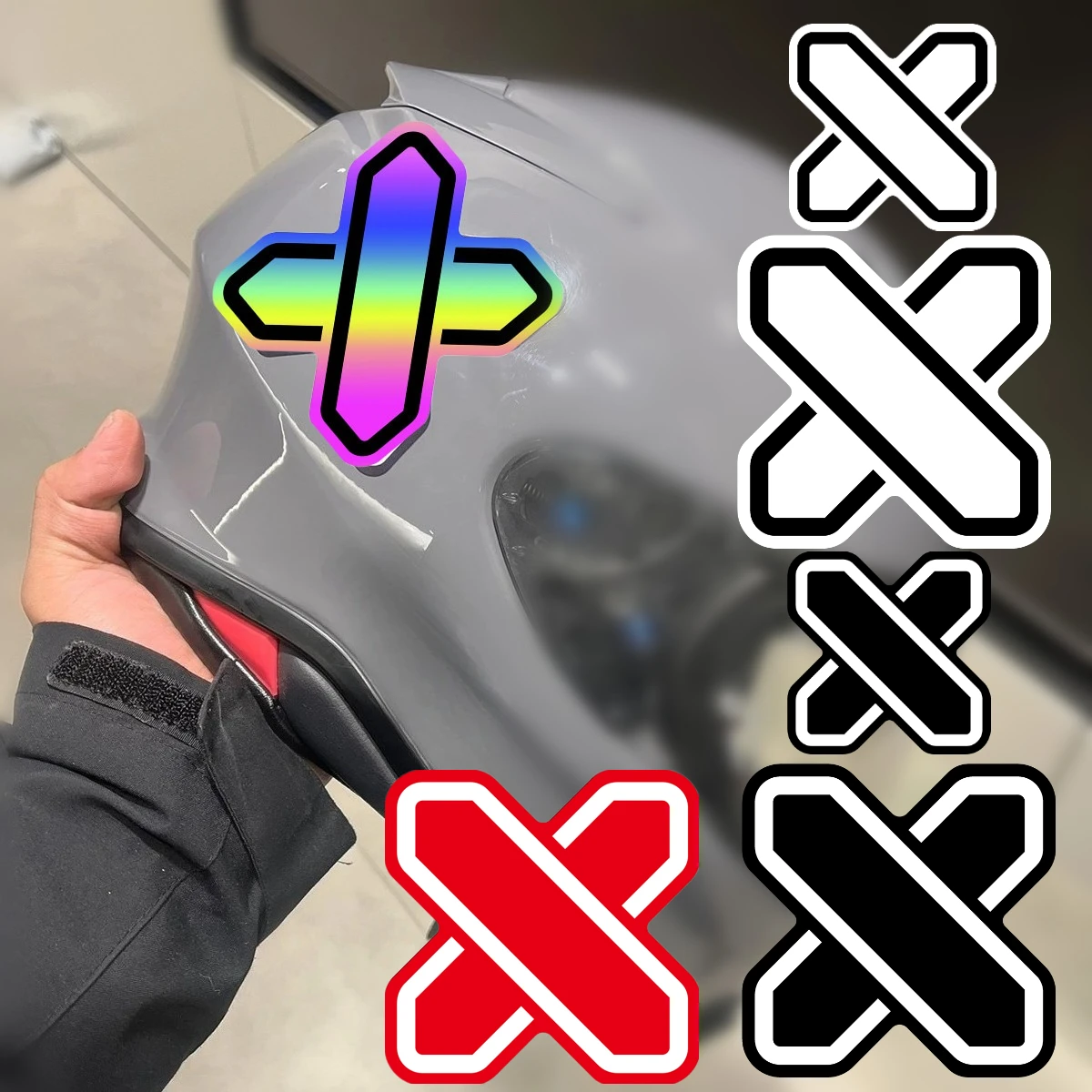 2D Helmet & Fuel Pad Stickers Motorcycle Decals Fit for SHOEI X‑SPR PRO RF‑1400 NEO GT‑AIR EX‑ZERO Helmet