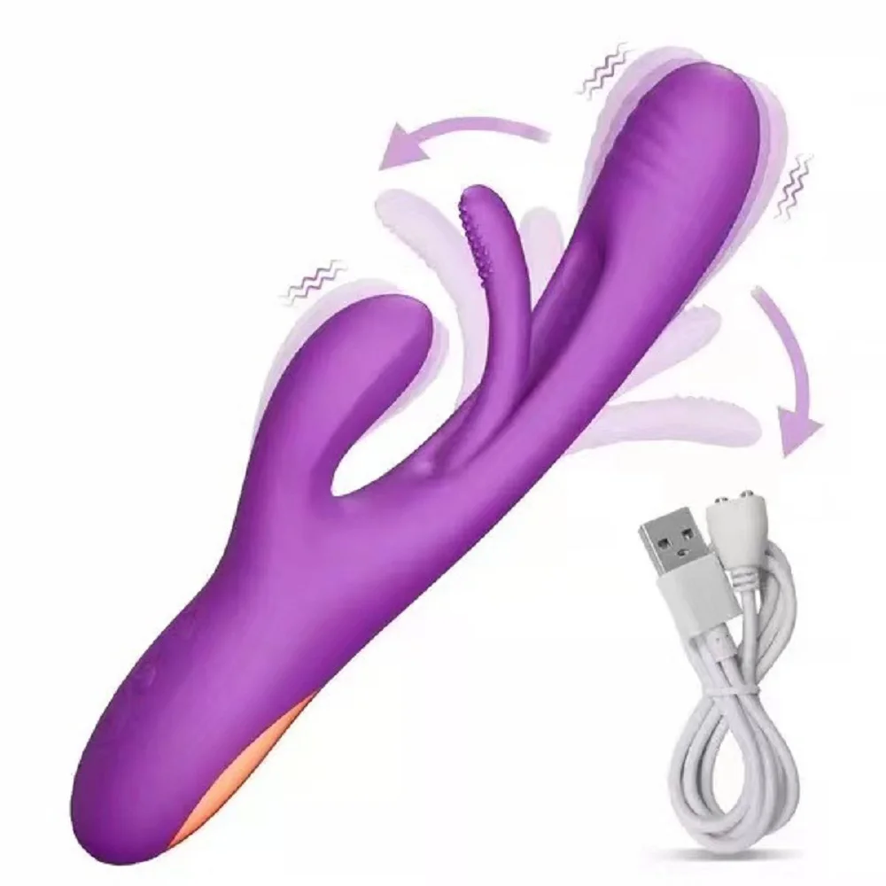 Vibrating beating rod, purple