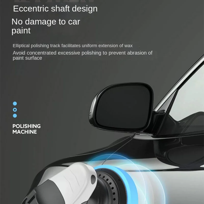 Polisseuse électrique au lithium 21V, polissage sans fil, pour moto, voiture, beauté, développement, excentrique