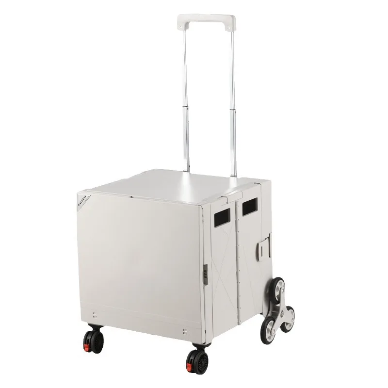 

Outdoor camping picnic trolley, hand-pushed grocery cart, shopping stall