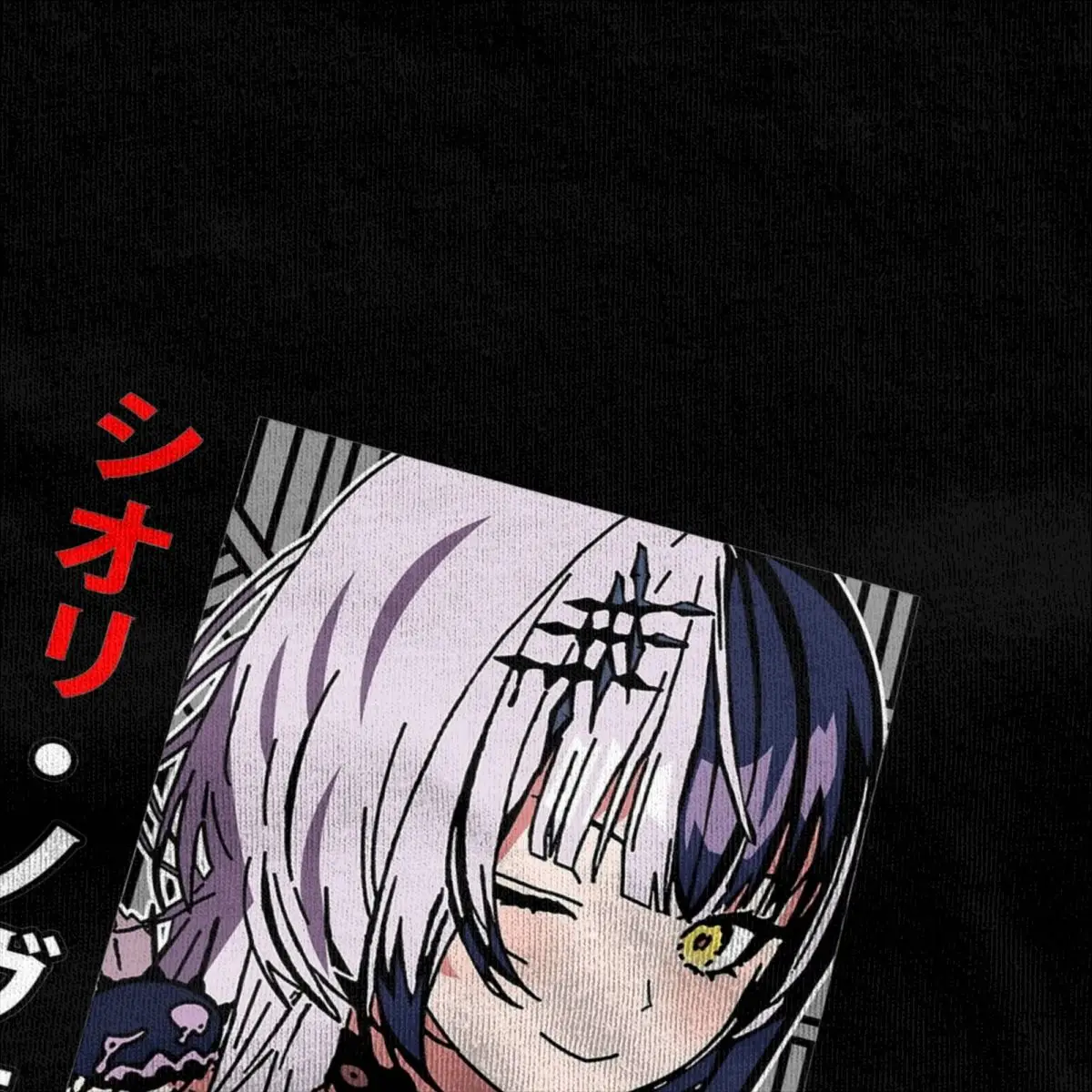 Hololive Shiori Novella Advent Wink T Shirts Cute Anime Girl Summer Apparel Vintage Tees T-Shirt 100% Cotton Clothing