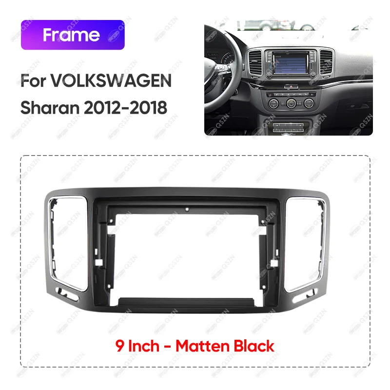 For VOLKSWAGEN Sharan 2012-2018 9 INCH Car Radio Android Stereo Audio Screen Multimedia Video Player Navigation Frame Canbus