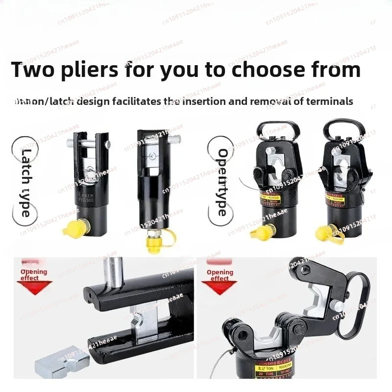 مناسبة لأداة العقص الهيدروليكية اليدوية للأسلاك الكهربائية وإنهاء كماشة طرفية 16-500 متر #3