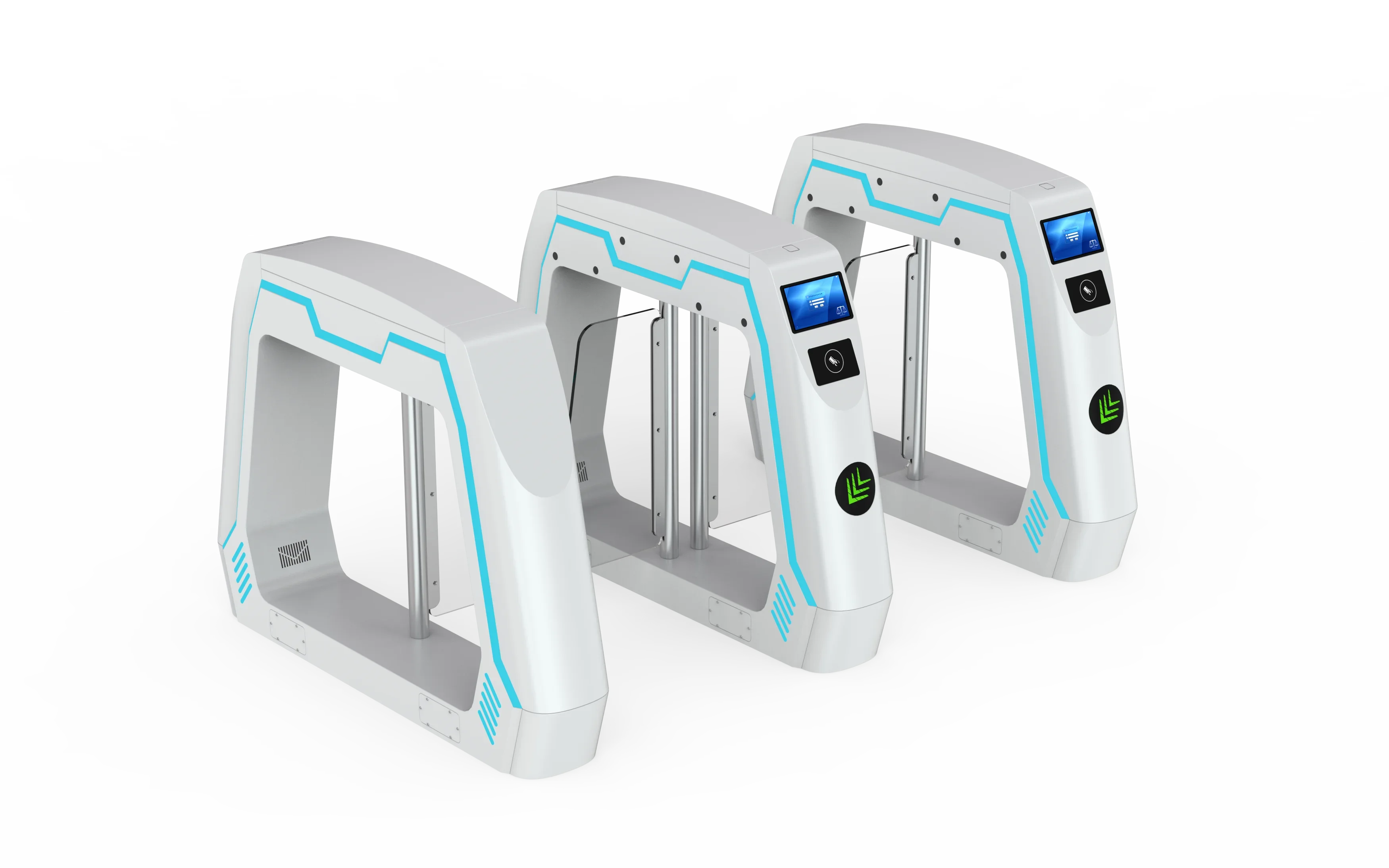 

Fast Access Control Smart Hotel Remote Control Supermarket Entrance Automatic Swing Barrier Baffle Gate Turnstile