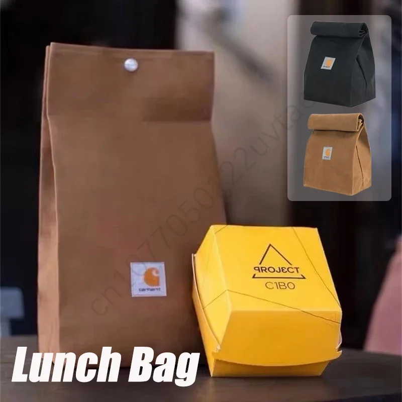 Lunch Bag Canvas Bag Portable Organizer Student Commuter Lunch Bag Multifunctional Wash Bag Clutter Classification Bag